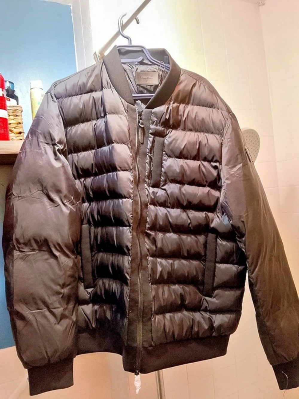 Rudsak W1265866 Men's Black Puffer Jacket XL NWT